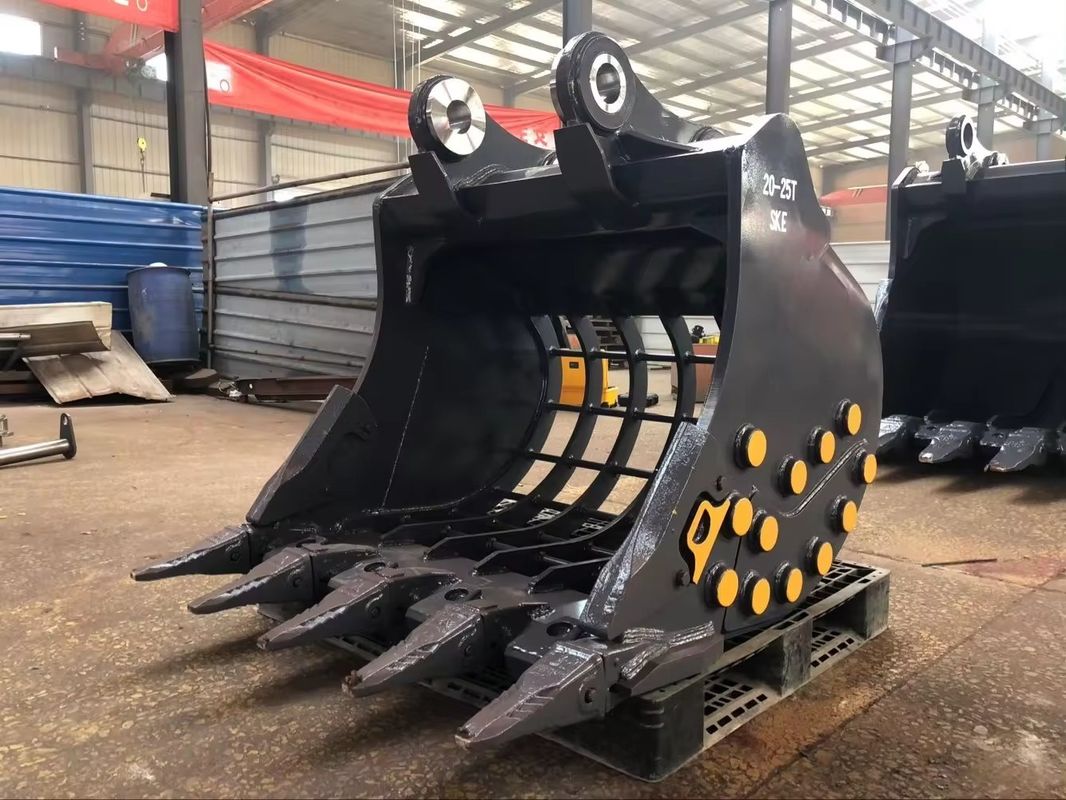 5-120T حفرة دلو الهيكل العظمي مع NM360 / 400 المواد حفرة صغيرة دلو